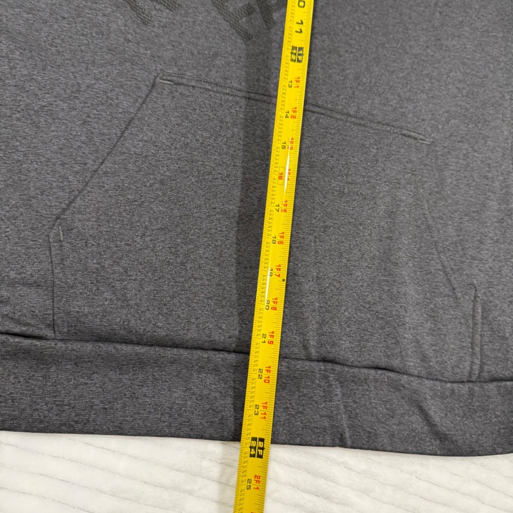 The North Face Mens Large Gray Tonal Logo Fleece Pullover Hoodie Sweatshirt - Picture 4 of 7